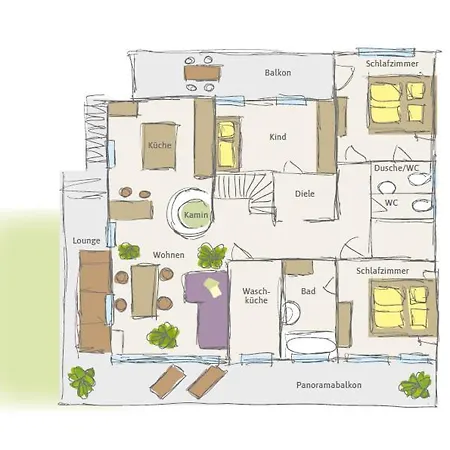 Elchegg - & Panorama-loft Apartment